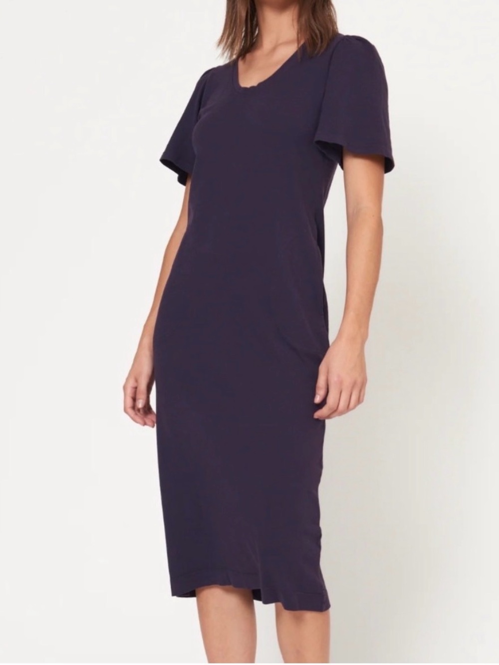 Raquel Allegra Eggplant New Flutter Dress size 1 (small)